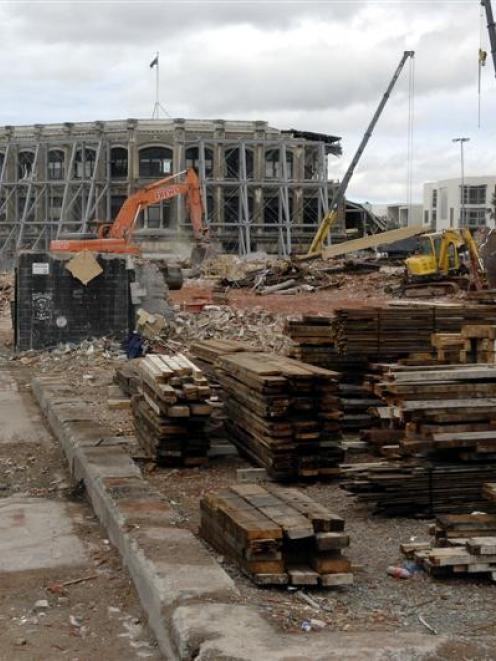 The Christchurch  rebuilding is creating interest in the fortunes of Fletcher Building. Photo by...