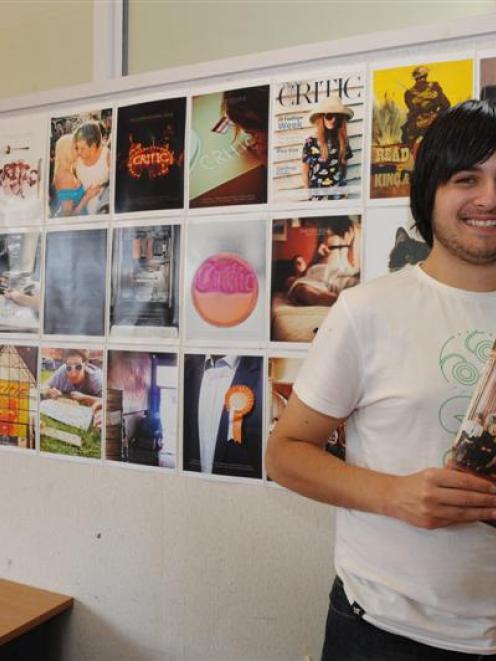 The cover designs of Critic art director Andrew Jacombs have won international praise. Photo by...