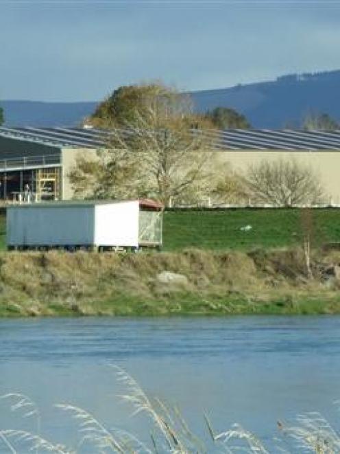 The Cross Recreation Centre takes shape near the Clutha River in Balclutha. Photo by Helena de Reus.