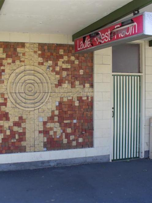 The distinctive exterior of the now-closed Ashburton women's restroom. Photo by Peter Donaldson.