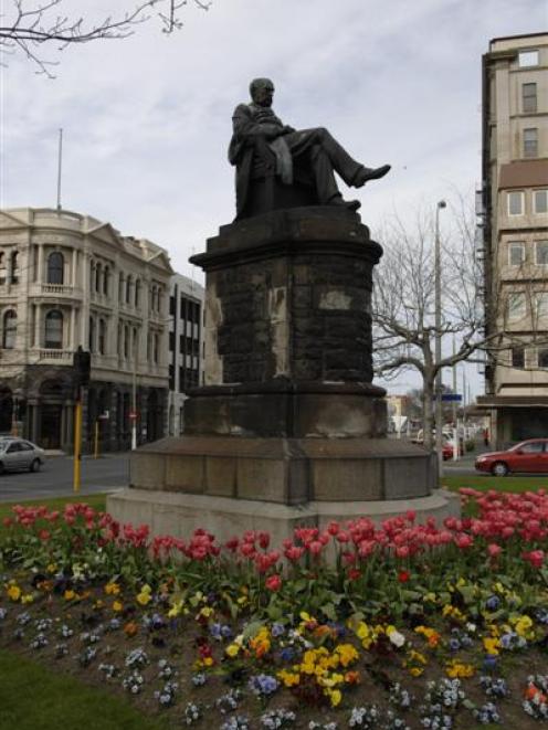 The Dr Stuart memorial in Queens Gardens, which presents his "unsightly rear view" towards...