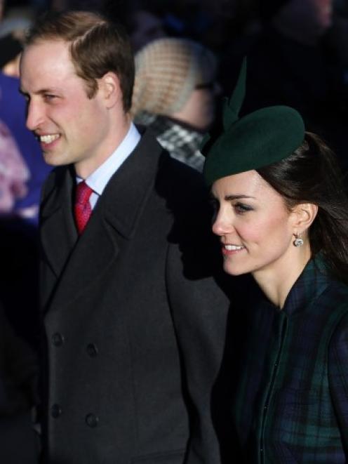 The Duke and Duchess of Cambridge will bring their baby son George to New Zealand in April. Photo...