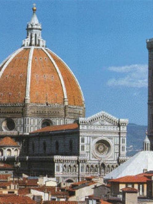 The Duomo - Santa Maria del Fiore, the cathedral of Florence, and Giotto's Campanile.