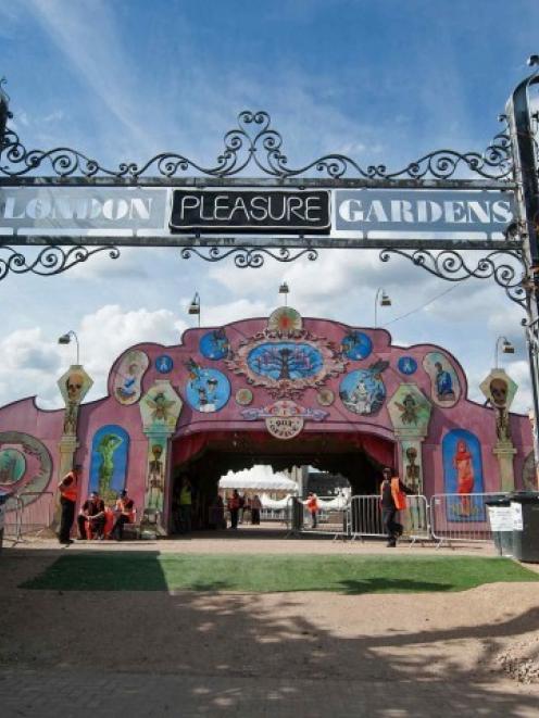 The entrance to the London Pleasure Gardens. REUTERS/ Ki Price