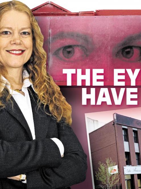 The eyes featured above the La Maison massage parlour belong to building owner and Act New...