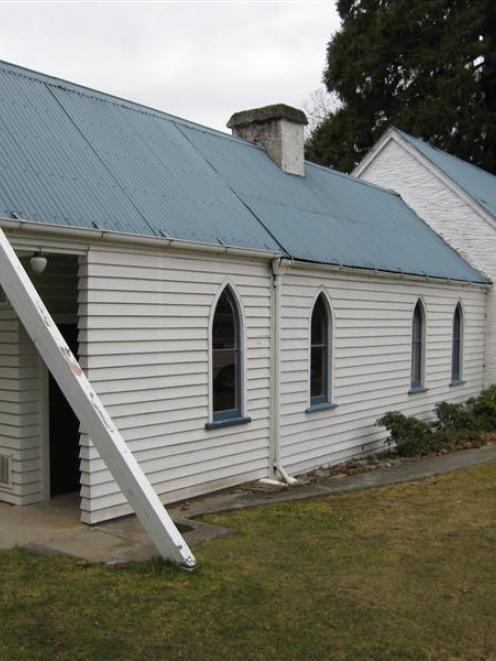 The former Millers Flat church at the rear of St John's Presbyterian Church, Arrowtown. Photo by...