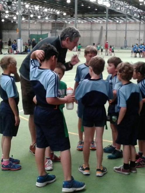 The George St Normal Rockets, down by two in their Rippa rugby game against St Bernadette's,...