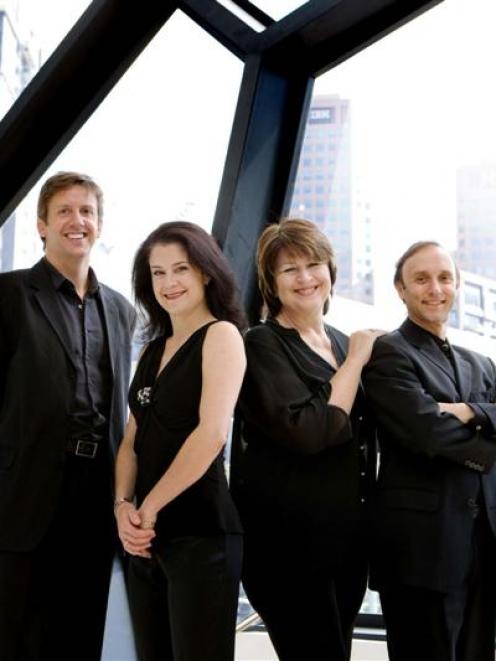 The Goldner Quartet (from left) Julian Smiles, Dimity Hall, Irina Morozova and Dene Olding and...