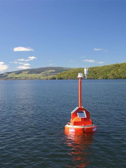 The Guardians of Lake Wanaka are eyeing a "lake-monitoring buoy" like this one on Lake Rotorua ...