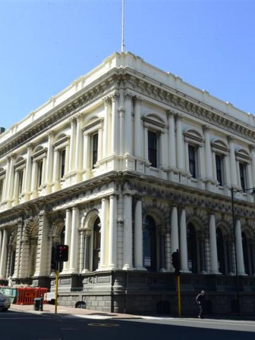 The historic BNZ building in Princes St, Dunedin. Photo by Peter McIntosh.