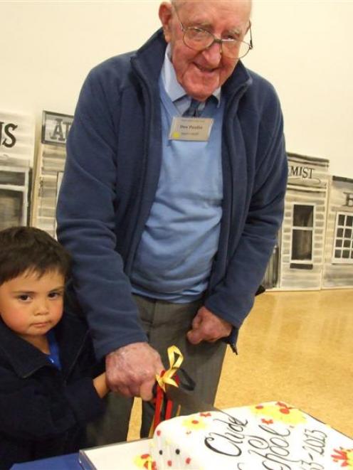 The honour of cutting the cake at the Clyde School 150th jubilee went to the oldest ex-pupil at...