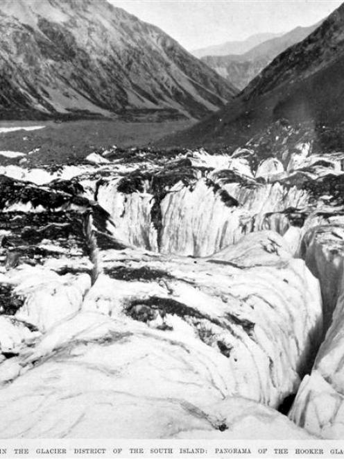The Hooker Glacier, Mt Cook region. - Otago Witness, 27.1.1909