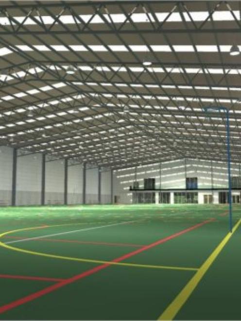 The inside of the proposed Clutha Recreation Centre. Photo supplied.