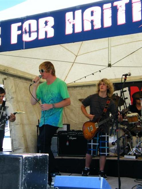 The Intergalactic Disco Movement, from left, Connor Williams (18), Alex Fraser (15), Michael Eden...