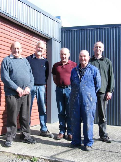 The interim South Dunedin Blokes Shed committee (from left) Taieri Blokes Shed president Bob...
