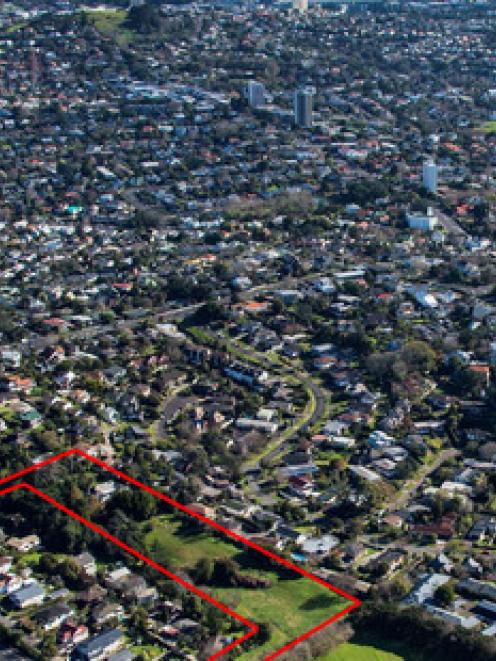 The land up for grab in the Auckland suburb of Remuera. Photo / Supplied
