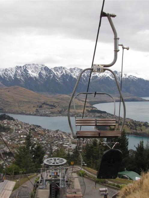 The luge chairlift was operating again yesterday. Photo by Joanne Carroll.