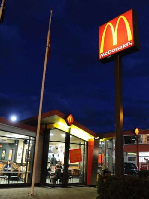 The McDonald's in North Dunedin. Photo by ODT.