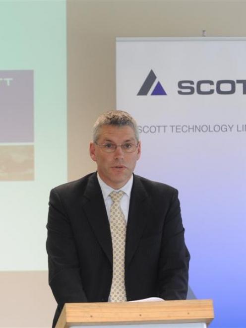 The mining sector  is helping Scott Technology's profit,   chairman Stuart McLauchlan says. Photo...