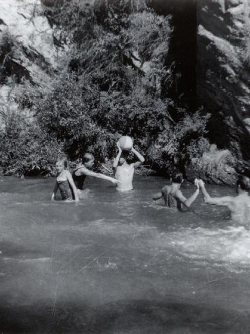 The Morrisons and friends at New Chum's Creek.