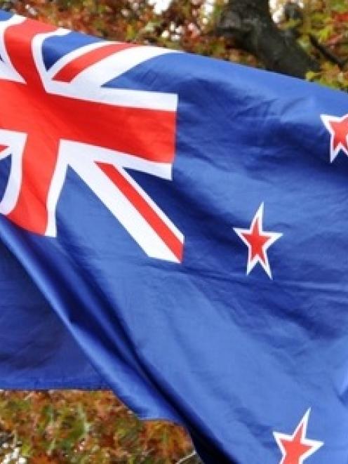 The New Zealand flag. Photo NZ Herald