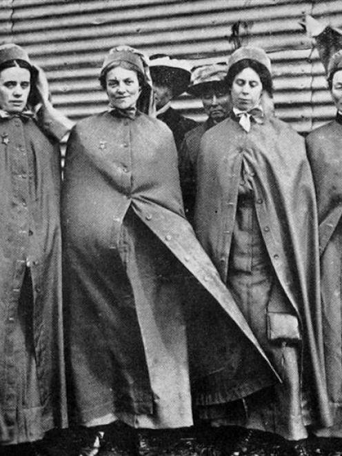 The nurses who left with the advance guard of the Expeditionary Force.- Otago Witness, 26.8.1914.
