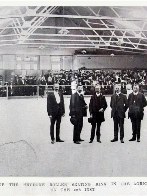 The official opening of the Brydone roller skating rink in the agricultural buildings on the 13th...
