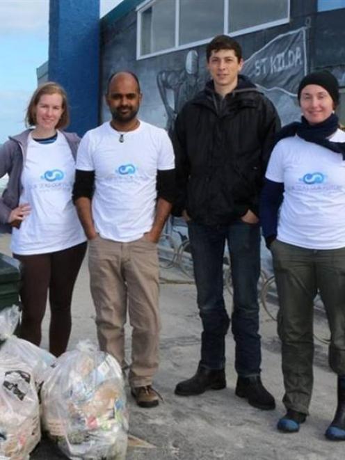 The Our Seas Our Future team picked up 600 litres of rubbish at the weekend. Photo supplied.