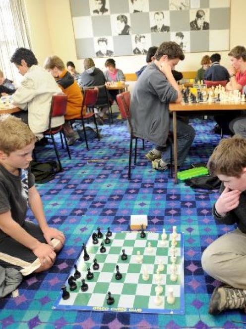 The popularity of the Otago-Southland individual age group chess championship meant Ben Mason (8)...