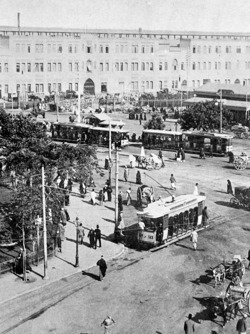 The railway station in Cairo, Egypt, where New Zealand troops have been stationed in recent...