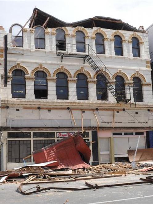 The Rattray St building from which masonry began to fall earlier this year.