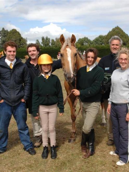 The Redwood family (from left) Innes, Patrick, Vincent, Genevieve, Lizzie, Chris, Zoe and Trish...