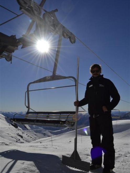 The Remarkables chairlift operator Ryan Mitson. Photo supplied.