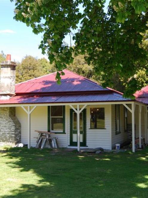 The revamped front exterior of the 19th-century Paradise House, near Glenorchy. The restoration...