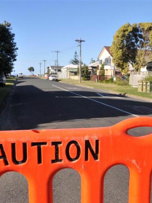 The roads are closed heading to Midway Beach at Gisborne as residents along the beachfront are...