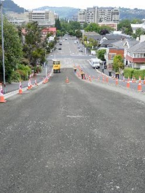 The roadworks on Union St. Photo by Craig Baxter