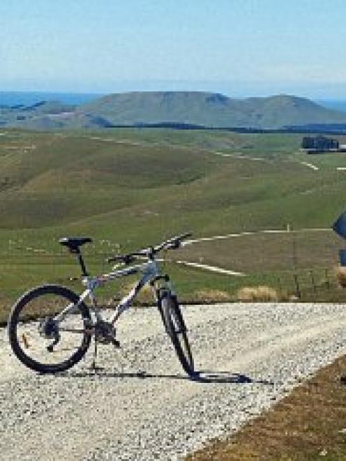 The rollercoaster that is Taieri Peak Rd, pictured from Stoneburn. The destination, Palmerston,...