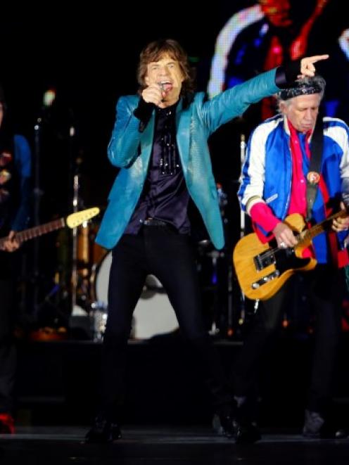 The Rolling Stones perform during their concert in Singapore at the weekend. Photo Reuters