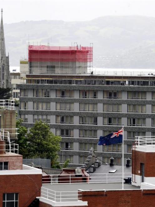 The rooftop extension of the Scenic Hotel Group's Hotel Dunedin City, on the corner of Princes...