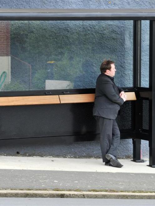 The Ross St bus shelter. Photo by ODT.
