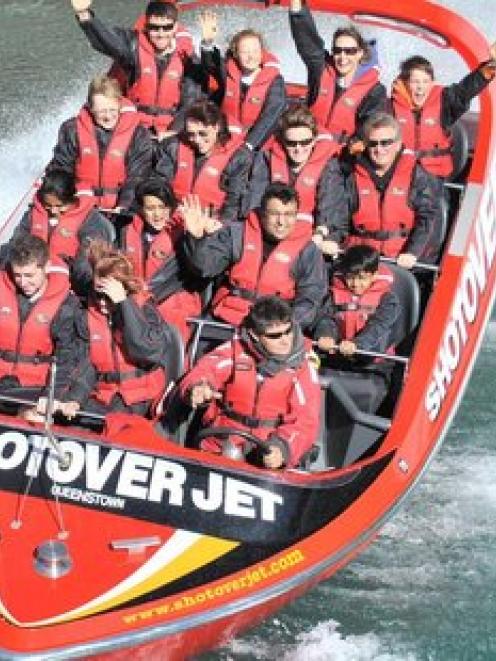 The royal couple will test their nerves with a ride on the Shotover Jet. Photo / APN