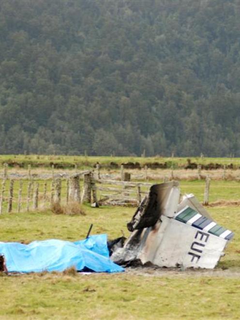 The scene of the fatal crash. Credit:NZPA / Hokitika Guardian, Janna Sherman