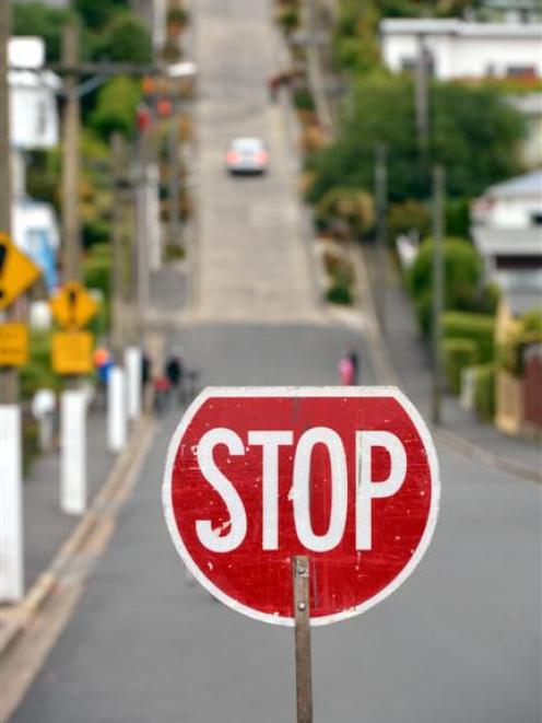 The secret advertisement being shot for a Korean car manufacturer in Baldwin St, Dunedin,...