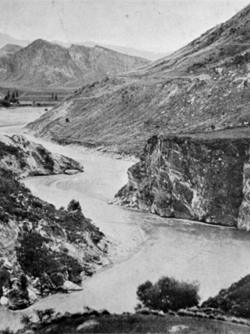 The Shotover River, near Queenstown, Otago. - Otago Witness, 19.5.1915.
