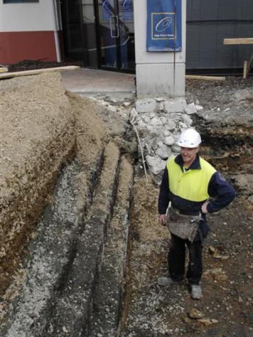 The site foreman of Lund South, Steve Roberts, surveys the length of steps that were built more...