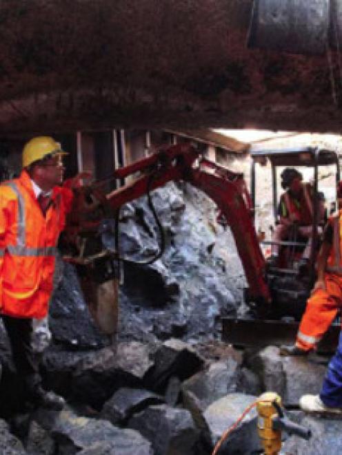 The site of the pipeline explosion in Onehunga that killed a woman.