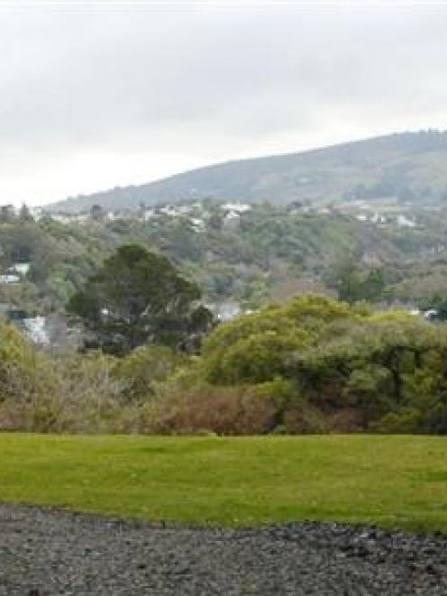 The site of the proposed Mediterranean garden, immediately below the South African garden in the...
