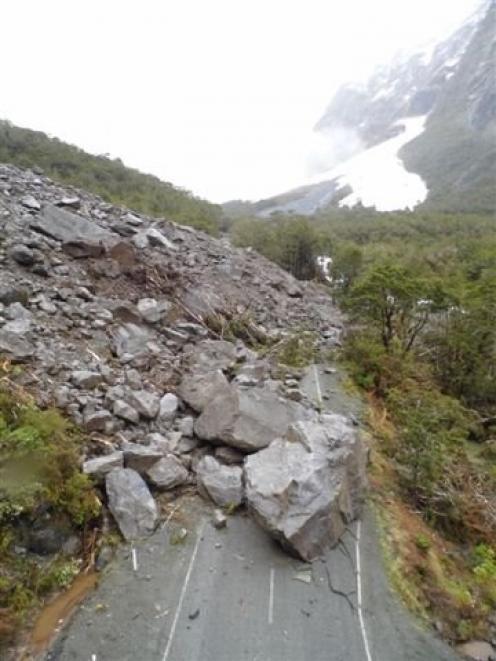 The slip on the Milford Rd. Supplied photo.