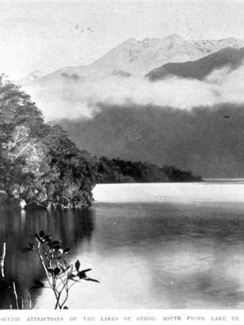 The South Fiord, Lake Te Anau. - Otago Witness, 27.1.1909.