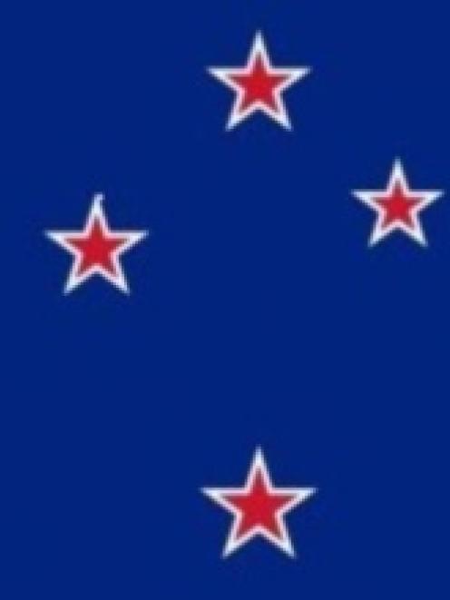The Southern Cross as it appears on the current flag.